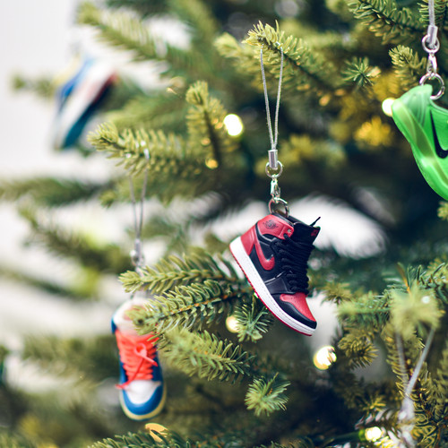 AJ1 Banned Bred Mini Sneaker Christmas Ornament