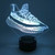 Laser Cut  YZY  3D Illusion Sneaker LED LAMP
