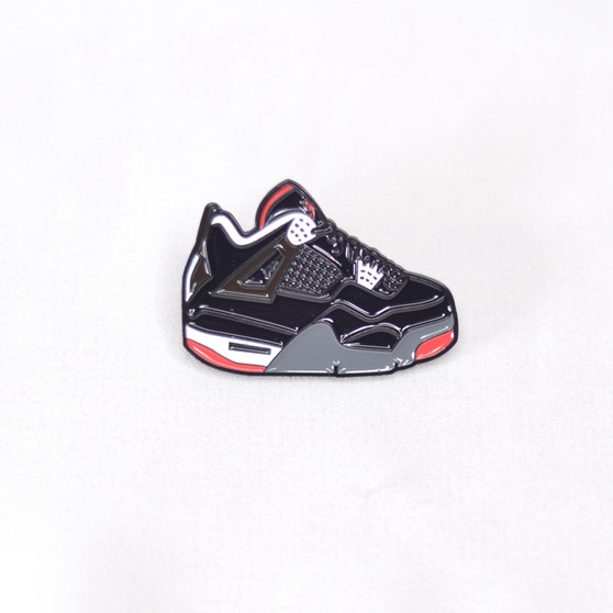 Hypebeast AJ4 Black Cement Sneaker Pins