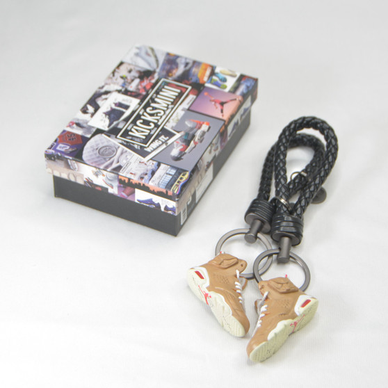 AJ6  "Travis Scott British Khaki " 3D Sneaker Keychain