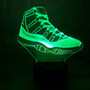 Laser Cut  AJ11 3D Illusion Sneaker LED LAMP