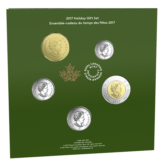 HOLIDAY GIFT SET SPECIAL STRUCK LOONIE Canada 2017