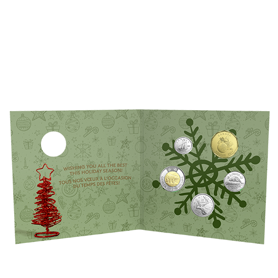 HOLIDAY GIFT SET SPECIAL STRUCK LOONIE Canada 2017