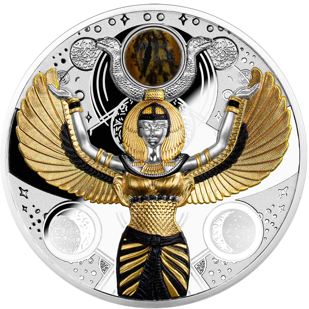 ISIS Egyptian Goddess 2 oz Silver Coin $2 Niue 2022