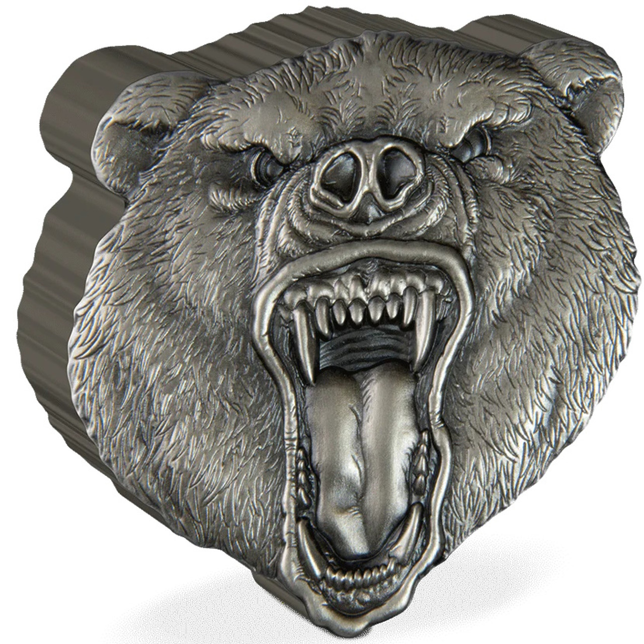 grizzly bear roar stencil