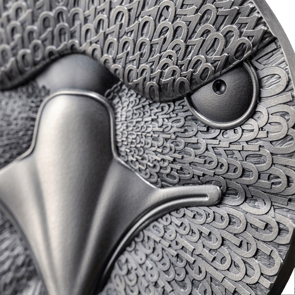 BINARY EAGLE Cryptocurrency 2 oz Silver Coin United Crypto States 2023