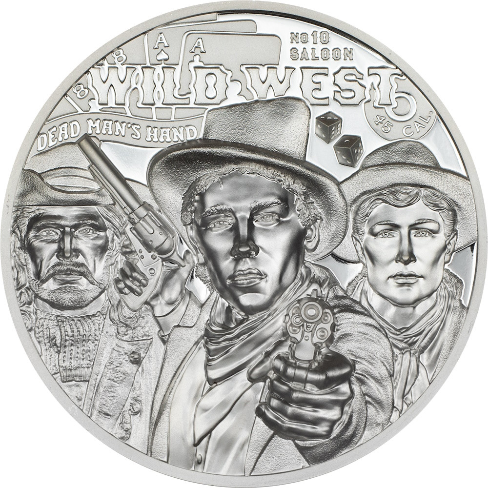 WILD WEST Legends 1 oz Silver Coin Cook Islands 2024