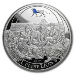 DANIEL IN THE LIONS DEN Biblical Stories Silver Coin 2$ Palau DANIEL IN THE LIONS DEN Biblical Stories Silver Coin 2$ Palau