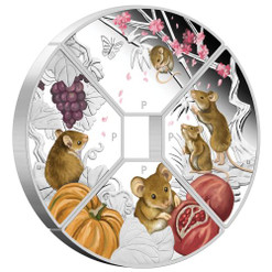 YEAR of the MOUSE Quadrant - 4 x 1 oz Silver Proof Coin set Tuvalu 2020 YEAR of the MOUSE Quadrant - 4 x 1 oz Silver Proof Coin set Tuvalu 2020
