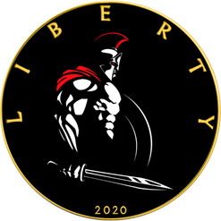 SPARTANS - POWERFUL WARRIORS series 1 oz Silver Gold plated Coin USA 2020 SPARTANS - POWERFUL WARRIORS series 1 oz Silver Gold plated Coin USA 2020