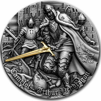 KNIGHTS TEMPLAR - Assassins 2 oz. Silver Coin $5 Niue 2021