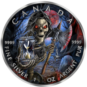 GRIM REAPER Armageddon V 1 oz Silver Coin $5 Canada 2022