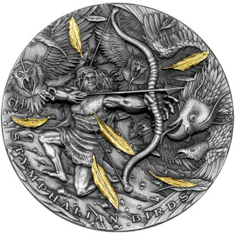 STYMPHALIAN BIRDS Twelve Labours of Hercules 2 oz. Silver Coin Niue 2022