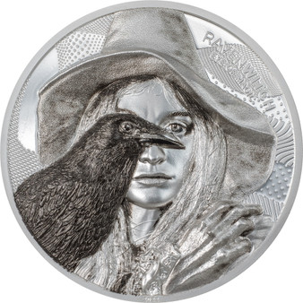 RAVEN WITCH Eye of Magic 2 oz Silver Coin $10 Cook Islands 2022