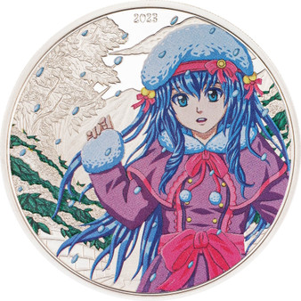 WINTER Manga 1 oz Silver Proof Coin $5 Cook Islands 2023