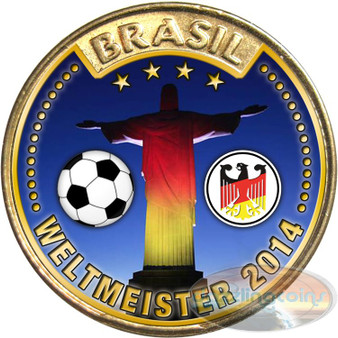 Germany-Soccer World Champion 2014 on Brazil 25 Centavos