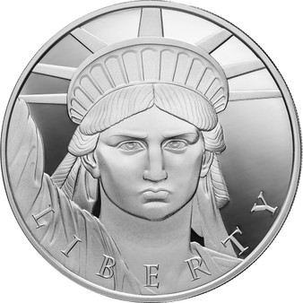 STATUE OF LIBERTY Cryptocurrency 1 oz Silver Proof  Coin UCS 2023