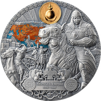 MONGOL EMPIRE 2 oz Silver Coin Cameroon 2024