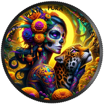 DIA DE LOS MUERTOS Big Cats Libertad 1 oz Silver coin Mexico 2023