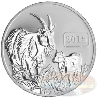 2015 Tokelau 1 Oz .999 Fine Silver Year of the Goat