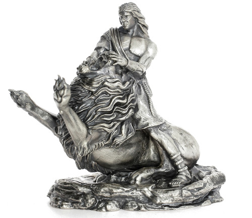 SAMSON & the LION – 20 oz Silver 3D STATUE with Serial Number SAMSON & the LION – 20 oz Silver 3D STATUE with Serial Number