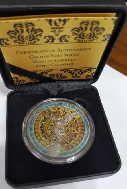 2018 Mexico 1 Onza Libertad Huichol 19 Antique Finish 1 Oz Silver Coin