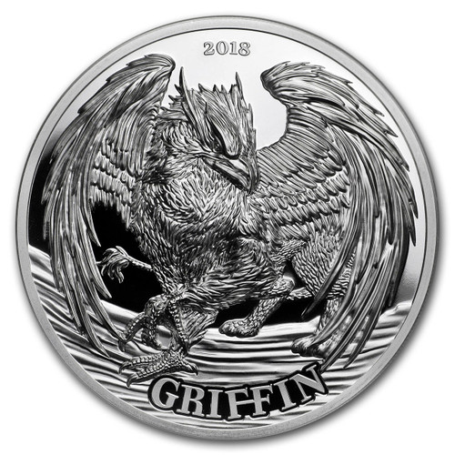 GRIFFIN Mythological Animals 2 Oz Silver Coin 1500 Shillings Tanzania 2018 GRIFFIN Mythological Animals 2 Oz Silver Coin 1500 Shillings Tanzania 2018