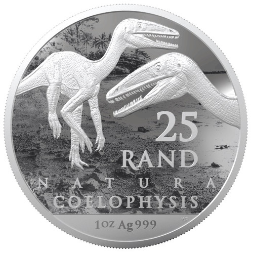Natura - COELOPHYSIS Palaeontology 1 Oz Silver - South Africa 2020