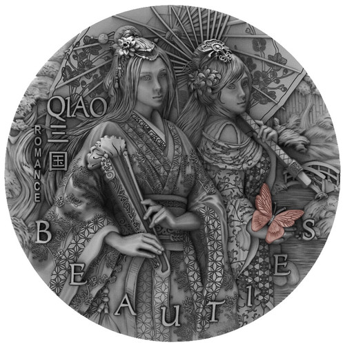 QIAO SISTERS Ancient Chinese Warrior 2 oz Silver Coin Niue 2021