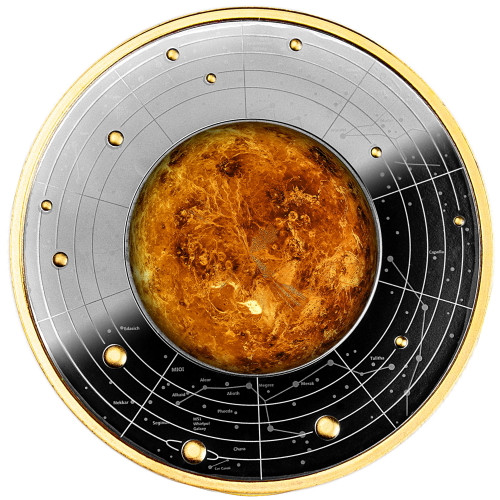 VENUS Solar System Silver Proof Coin 500 Francs CFA Cameroon 2021