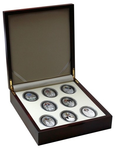 Niue Silver $1-8 coins World Gothic Cathedrals 2010-11