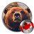 GRIZZLY BEAR - CANADIAN WILDLIFE SERIES - 2016 1 oz Pure Silver Coin - Color & Antique Finish