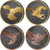 BIRDS OF PREY Set Golden Enigma 4x1 Oz Silver Coins 5$ Canada BIRDS OF PREY Set Golden Enigma 4x1 Oz Silver Coins 5$ Canada