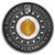 GOOD LUCK ROTATING CHARM Topaz 1 Oz Silver Coin 1$ Tuvalu 2018