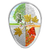 Four Seasons Maple Leaf Cycle Egg-shaped 1 oz Silver Proof Canada 2018