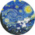 STARRY NIGHT Van Gogh Micropuzzle Treasures 3 oz Silver Coin Palau 2019