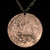 BLOOD MOON Copper Coin with a necklace BLOOD MOON Copper Coin with a necklace
