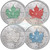 2015 5 $ Maple Leaf Four Seasons~ Jewel Edition Set