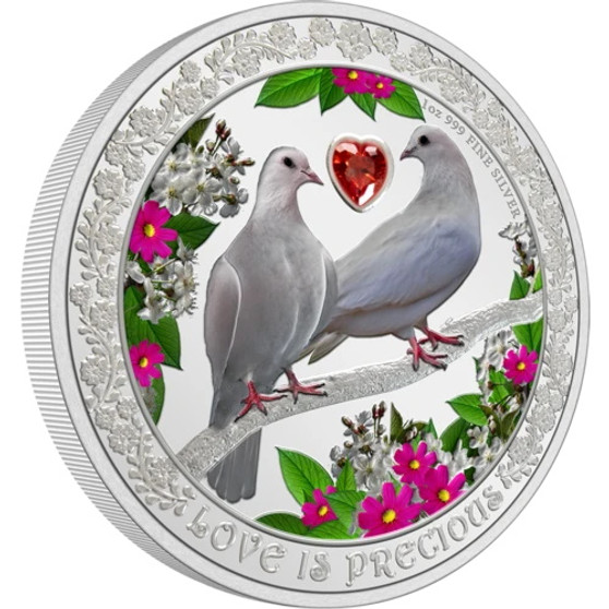 DOVE Love is Precious 1 oz. Silver Proof Coin Niue 2021