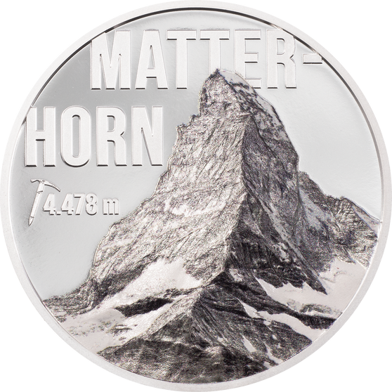 MATTERHORN 2 oz. Silver Proof Coin $10 Cook Islands 2022