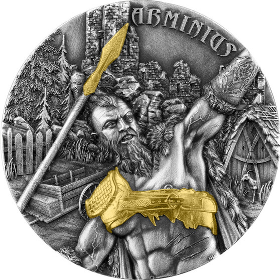 ARMINIUS Warrior 2 oz High Relief Silver Coin 10 Mark Germania 2022