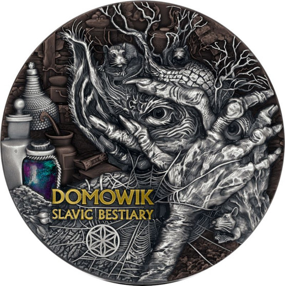 DOMOWIK Slavic Bestiary 3 oz. Silver Coin Cameroon 2022