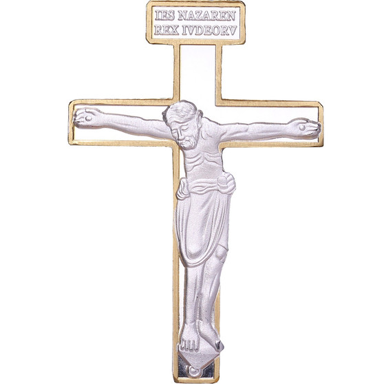 BERNWARDS CROSS Shaped Crucifix 1 Oz Silver Coin Cameroon 2022