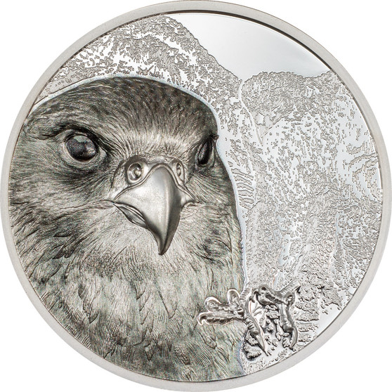 Mongolian FALCON 3 oz Silver Coin 2000 Togrog Mongolia 2023