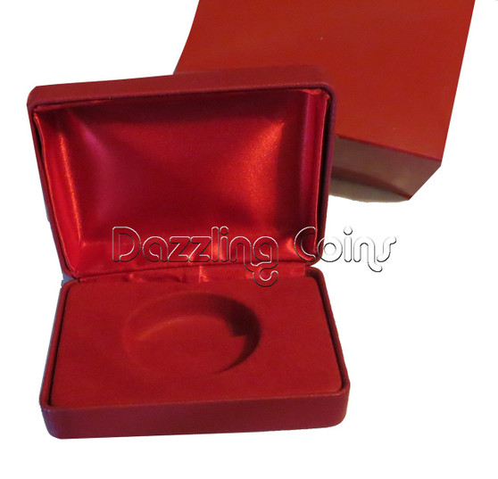 Display coin's Case With Leatherette Finish for 1 oz.coin