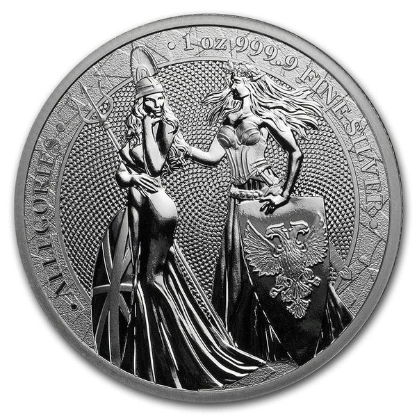 BRITANNIA & GERMANIA 2019 – The Allegories 5 Mark 1 OZ Pure Silver BRITANNIA & GERMANIA 2019 – The Allegories 5 Mark 1 OZ Pure Silver