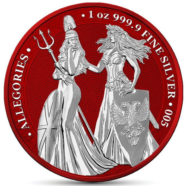BRITANNIA & GERMANIA 2019 –The Allegories Space Red 5 Mark 1oz Silver BRITANNIA & GERMANIA 2019 –The Allegories Space Red 5 Mark 1oz Silver