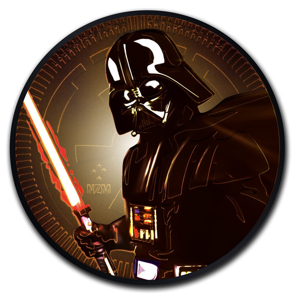 STAR WARS Darth Vader 1 oz Silver Color Coin Niue 2019