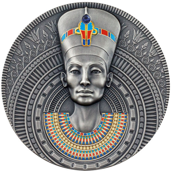 NEFERTITI Queen of Antiquity 3 oz Silver Coin Niue 2020