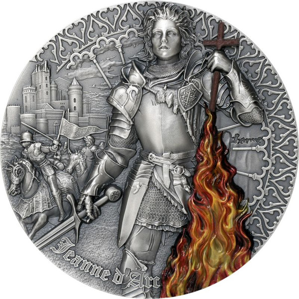 JEANNE D'ARC - Heroines 2 oz Silver Coin $5 Niue 2022